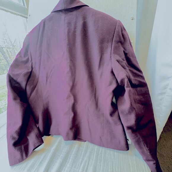 Vintage 90s Kasper 12P Wool Womens Business Mini Skirt Suit - Classic Power Look - Picture 6 of 11